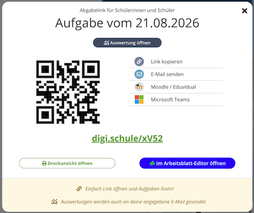 Wie kann ich Aufgaben aufgeben?